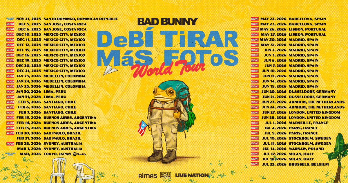 Bad Bunny — DeBÍ TiRAR MáS FOToS World Tour